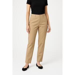 Gloria Vanderbilt Pants Womens Size 6 Beige Chino High Rise Belt Loops Classic